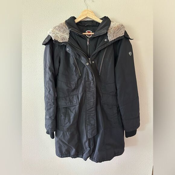 1 Madison Jackets & Blazers - 1 Madison Expedition Black Parka Winter Coat Jacket Size M